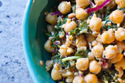 Bright & Balanced: Kale Quinoa Chickpea Salad with Zesty Lemon