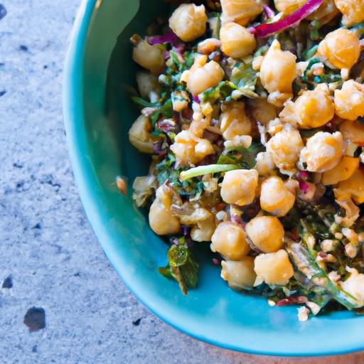 Bright & Balanced: Kale Quinoa Chickpea Salad with Zesty Lemon