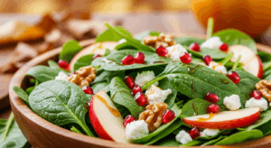 Harvest Greens: Autumn Spinach & Goat Cheese Delight