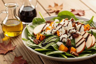 Harvest Greens: Autumn Spinach & Goat Cheese Delight