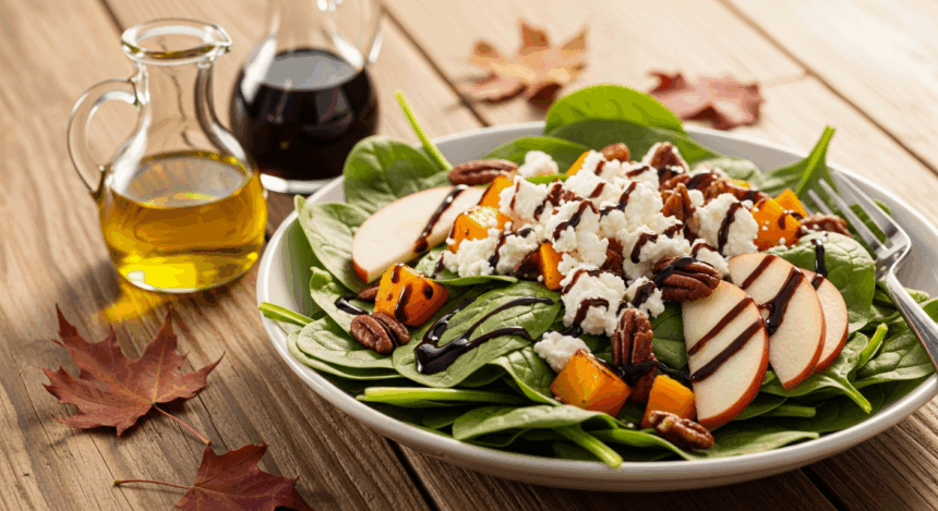 Harvest Greens: Autumn Spinach & Goat Cheese Delight
