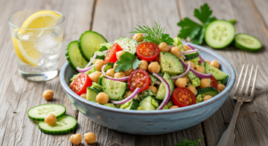 Refreshing Chickpea Salad with Cucumber: A Healthy Twist