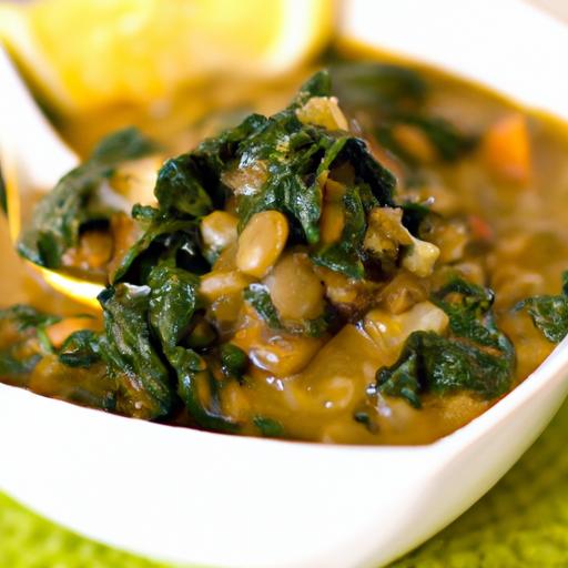 Hearty Traditions: Lentil Soup with Greens and Rice Delight