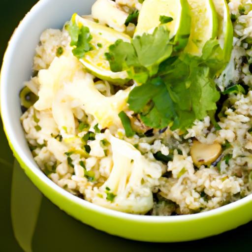 Zesty Cilantro Lime cauliflower⁣ Rice: A Flavorful Low-Carb Side