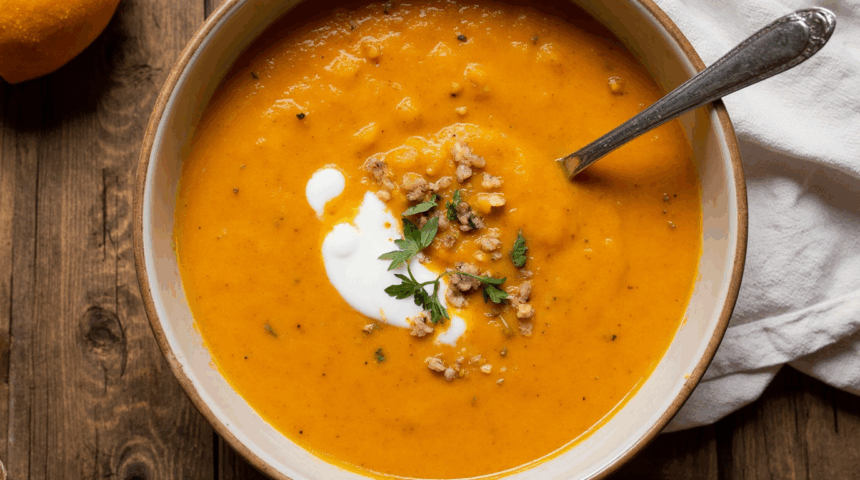 Warm Up Your Winter with Butternut & Sweet Potato Soup