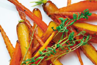 Golden Roasted Carrots with Honey and Thyme Delight