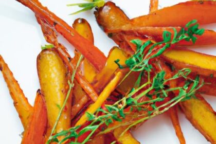 Golden Roasted Carrots with Honey and Thyme Delight