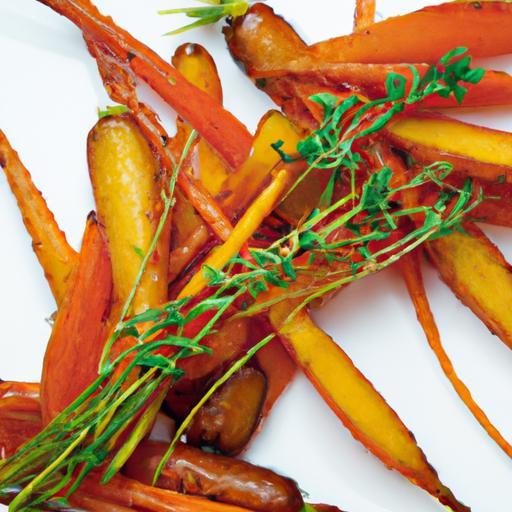 Golden Roasted Carrots with Honey and Thyme Delight
