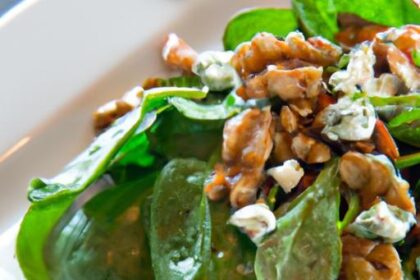 Bright Bites: Spinach & Walnut Salad with Balsamic Twist