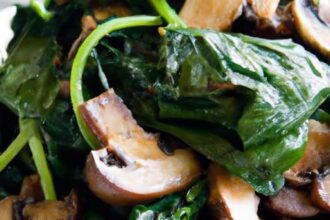 Savor the Flavor: Warm Spinach & Mushroom Salad with Balsamic