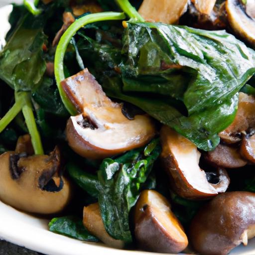 Savor the Flavor: Warm Spinach & Mushroom Salad with Balsamic