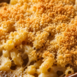 Golden Baked Mac & Cheese with Crunchy Breadcrumb Bliss