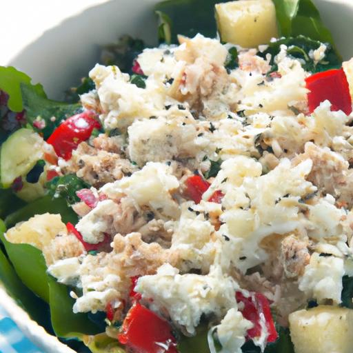Delicious Tuna Salad Cottage cheese Bowl: Protein-Packed Meal