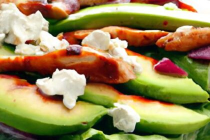 Bright Bites: Grilled Chicken Salad with Avocado & Lemon Dressing