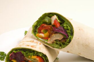 Wholesome Roasted Veggie Wrap: A Nutritious Whole Wheat Delight