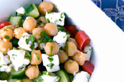 Fresh & Flavorful: Easy Chickpea Cucumber Salad with Feta