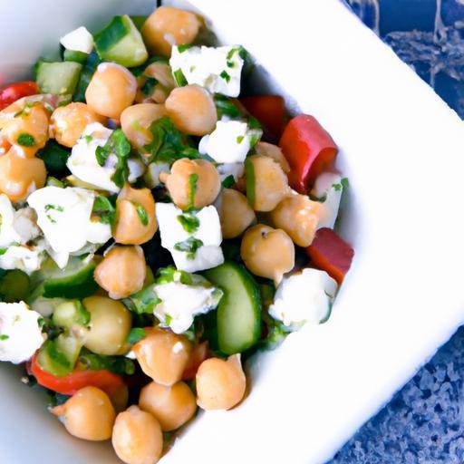 Fresh & Flavorful: Easy Chickpea Cucumber Salad with Feta