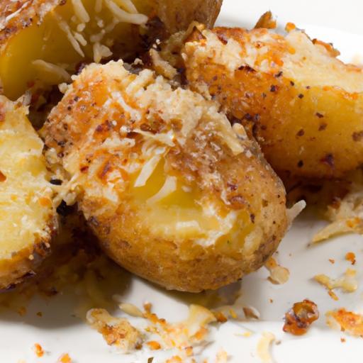 Crispy Parmesan Crusted Potatoes: 4-Ingredient Delight