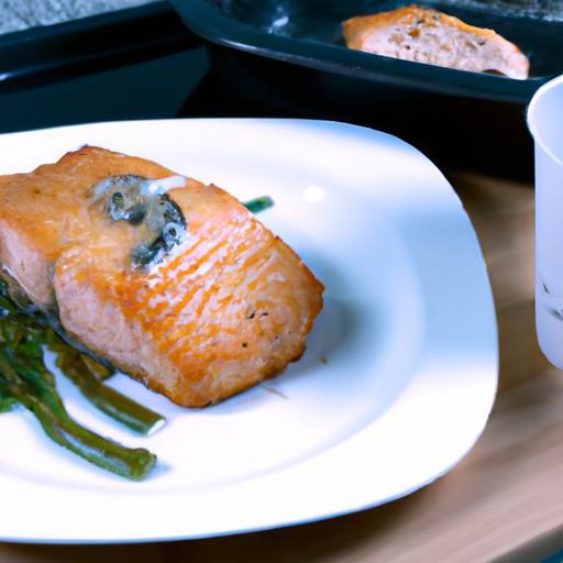 Crispy Air Fryer Salmon with Fresh Dill Sauce Recipe