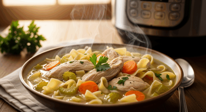 Cozy Up Fast: Delicious Instant Pot Chicken Noodle Soup