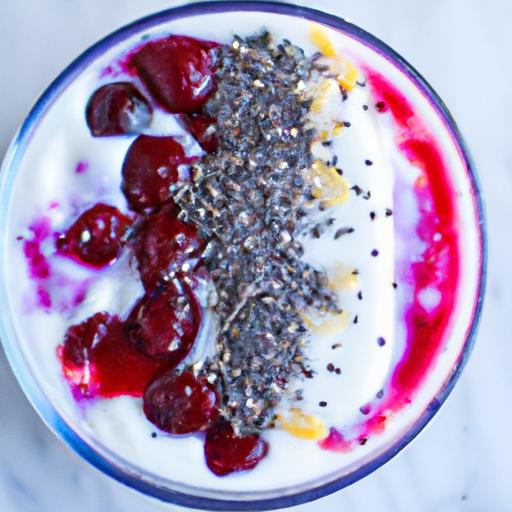 Boost your Day: Berry Smoothie with Greek Yogurt & chia Seeds