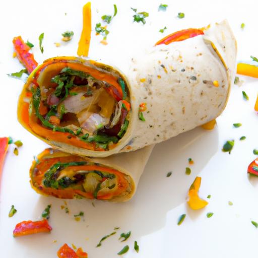 Wholesome Roasted Veggie Wrap: A Nutritious Whole Wheat Delight