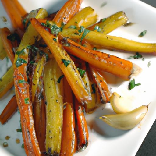 Golden parmesan Garlic Roasted Carrots: A Flavorful Delight