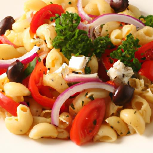 Fresh & Flavorful: Easy Healthy Greek Pasta Salad Recipe