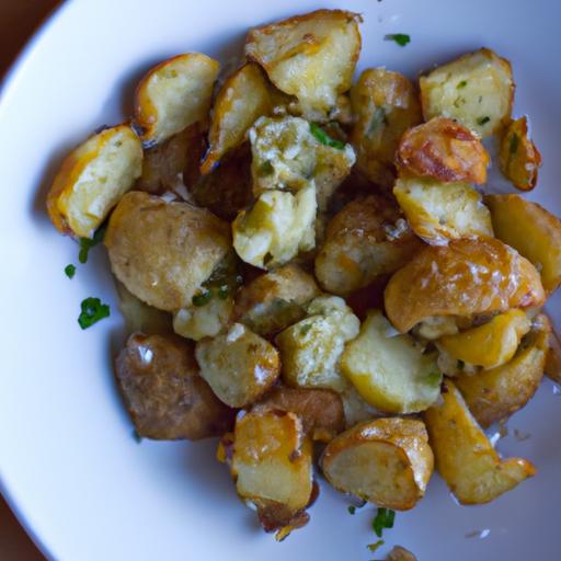 Golden Roasted Garlic Parmesan Potatoes: Crispy & Savory Delight