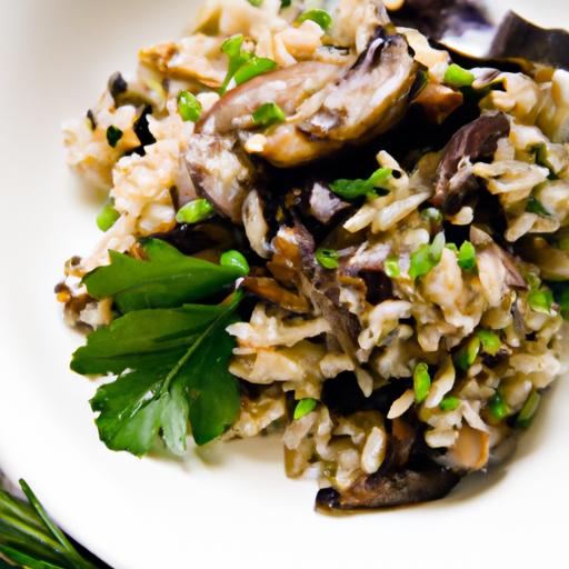 Wild Rice Pilaf with mushrooms: A Nutty, Earthy Delight