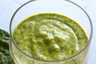 Green Power: Avocado & Spinach Smoothie with Vitamin C Boost