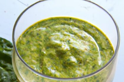 Green Power: Avocado & Spinach Smoothie with Vitamin C Boost