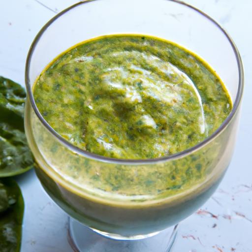 Green Power: Avocado & Spinach Smoothie with Vitamin C Boost