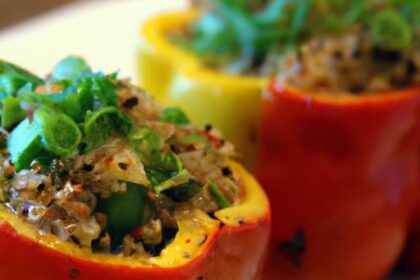 Quinoa-Stuffed Bell Peppers: Nutritious and Flavorful Delight
