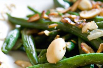 Crunchy Elegance: Sautéed Green Beans with Toasted Almonds