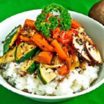 Harvest Harmony: Autumn Vegetable Stir-Fry with Tofu & Rice