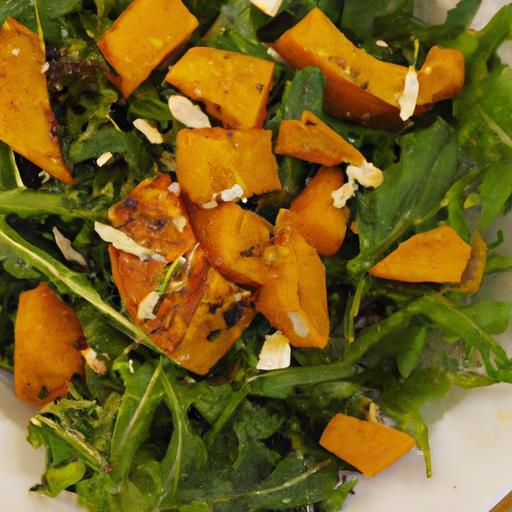 Roasted Pumpkin Salad with Arugula & Feta: A Flavorful Twist