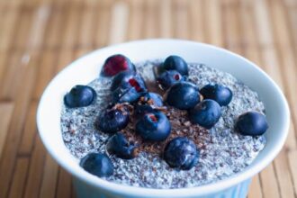 Energize Your Morning with Blueberry Chia Pudding Bowl