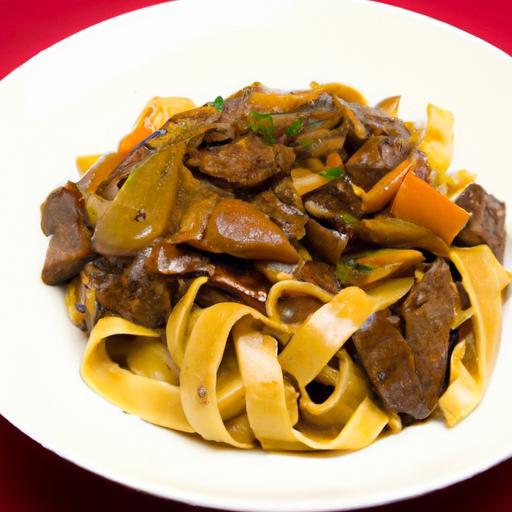Savory Beef Tips & Gravy: Perfect Comfort Over Egg Noodles