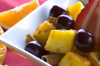 Zesty Fruit Salsa Paired with Crispy Cinnamon Chips Delight