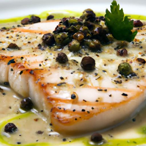 Savor Grilled Swordfish with Zesty Caper Butter Sauce