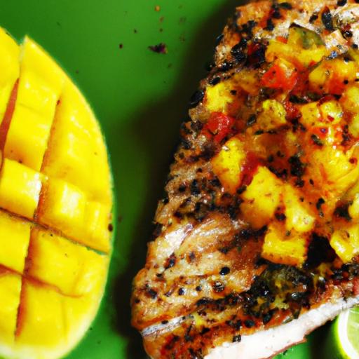 Savor Summer: Grilled Swordfish Steaks with Zesty Mango Salsa