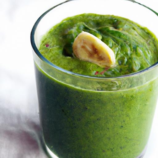 Energize Your Day with a Refreshing Banana Spinach Smoothie