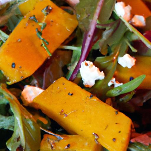 roasted Pumpkin Salad with Arugula & Feta: A Flavorful Twist