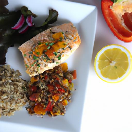 Savor ‌Health: Grilled ⁣Salmon with ⁢Quinoa & ‍roasted Veggies