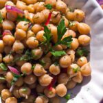 Fresh Mediterranean Chickpea Salad with Olive Oil & Herbs