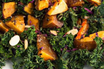 Nutritious Delight: Sweet Potato & Kale Salad with Tahini Dressing