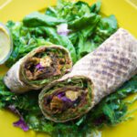 Falafel Wrap Delight: Tahini Sauce Meets Fresh Mixed Greens