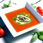 Tomato Soup Delight: Elevate Flavor with Pesto Swirls