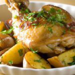 Golden Harmony: Perfectly Baked Chicken and Potatoes Unveiled